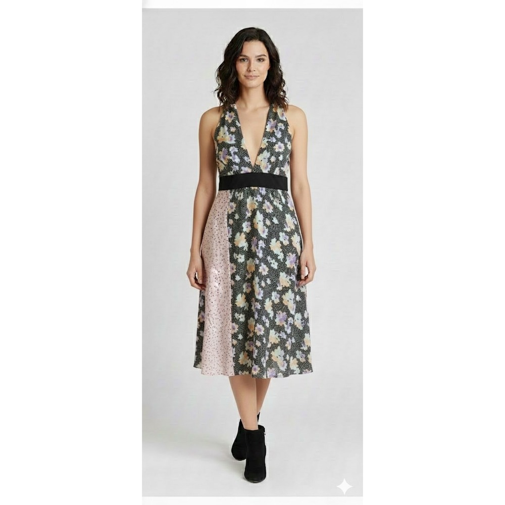 Urban Outfitters Dress S Ryker Patchwork Floral Polka Dot Coquette Cottagecore